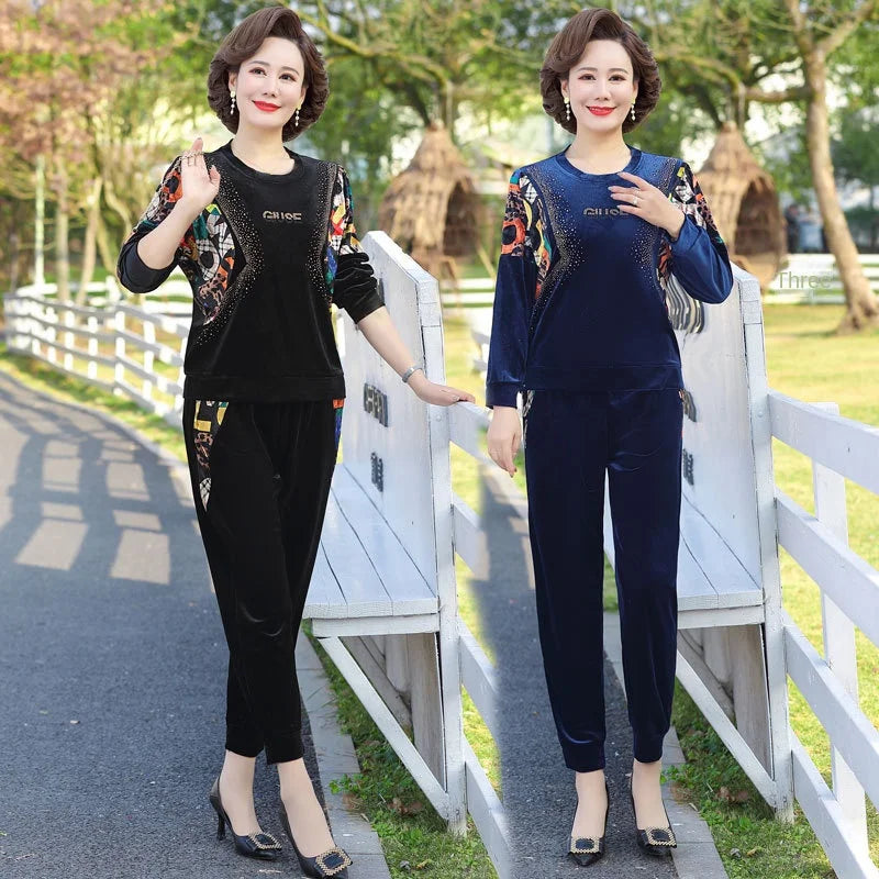 【Stocuri Reduse Pentru Iarnă】Costum Gold Velvet Suit 2024 - Potrivit pentru toate vârstele și tipurile de corp