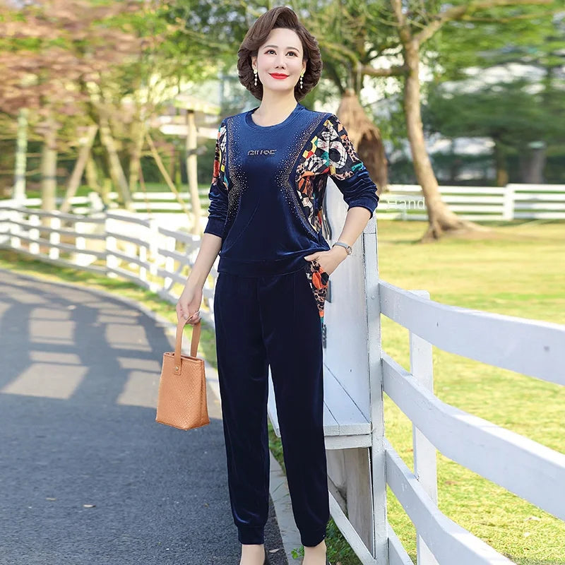 【Stocuri Reduse Pentru Iarnă】Costum Gold Velvet Suit 2024 - Potrivit pentru toate vârstele și tipurile de corp